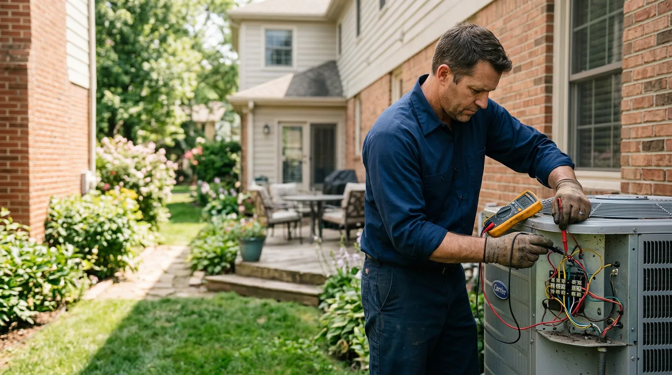 HVAC technician working near Lewisburg, TN